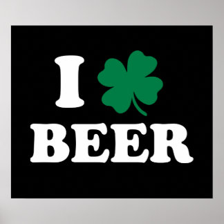Póster I Love Beer
