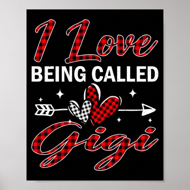 Póster I Love Being Called Gigi Xmas Christmas Family  (Frente)