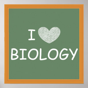 Póster I Love Biology