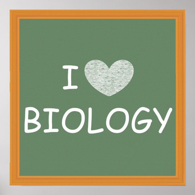 Póster I Love Biology (Frente)