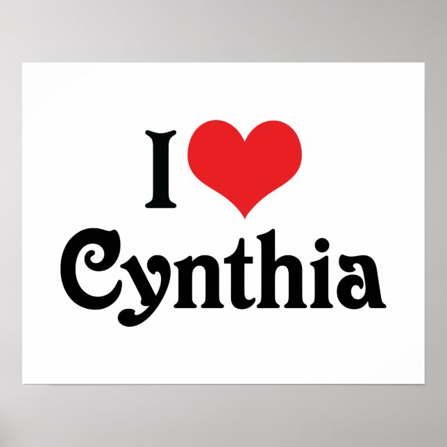 Póster I Love Cynthia (Frente)