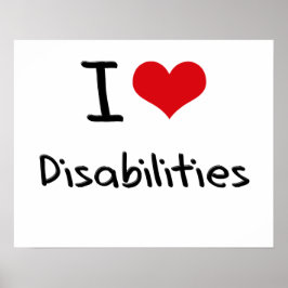 Póster I Love Disabilities
