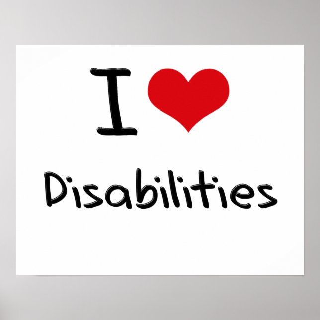 Póster I Love Disabilities (Frente)