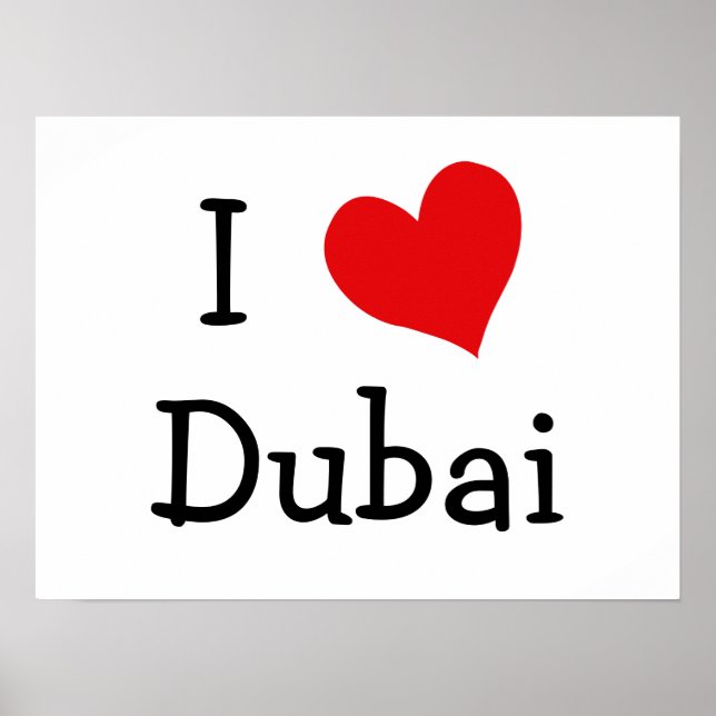 Póster I Love Dubai (Frente)