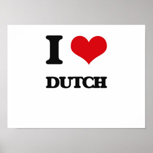 Póster I love Dutch
