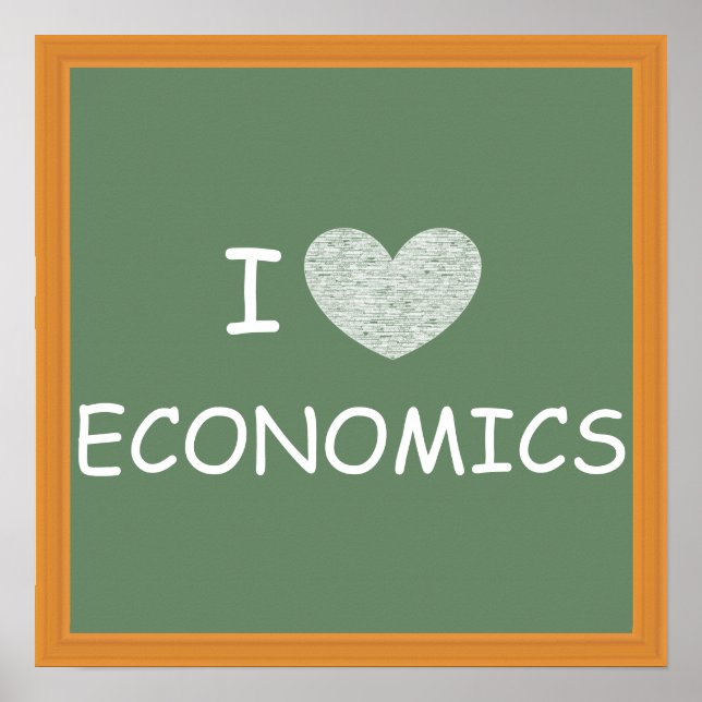 Póster I Love Economics (Frente)