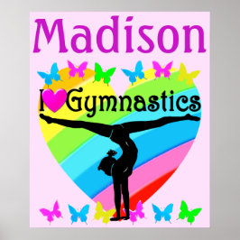 PÓSTER I LOVE GYMNASTIC PERSONALIZED POSTER