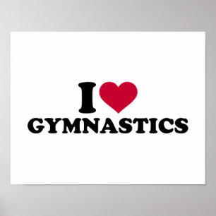 Póster I love Gymnastics