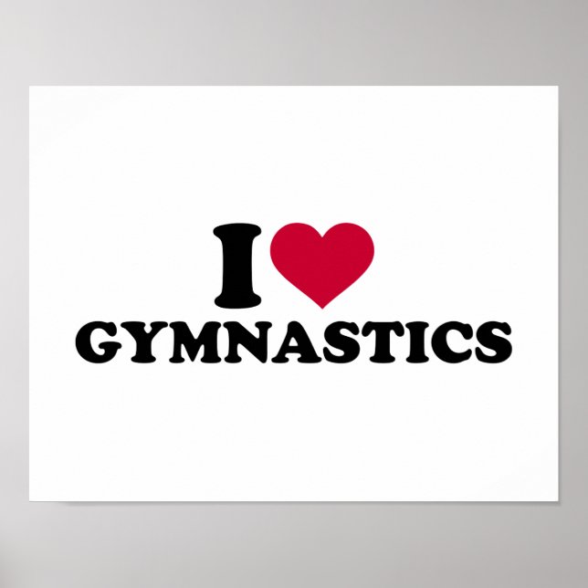 Póster I love Gymnastics (Frente)