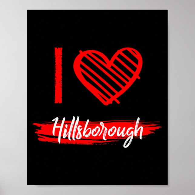 Póster I Love Hillsborough I Heart Hillsborough  (Frente)