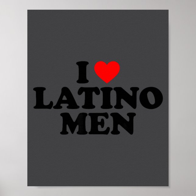 Póster I Love Latino Men  (Frente)