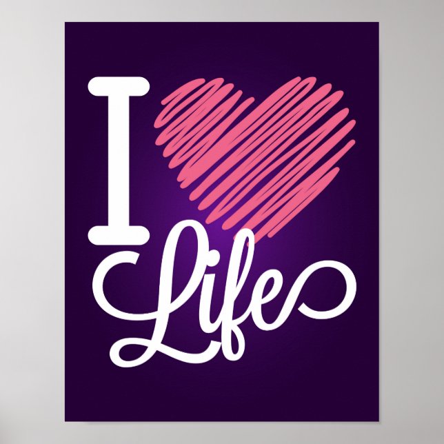 Póster I Love Life Quote (Frente)