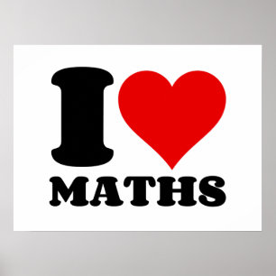 PÓSTER I LOVE MATHS