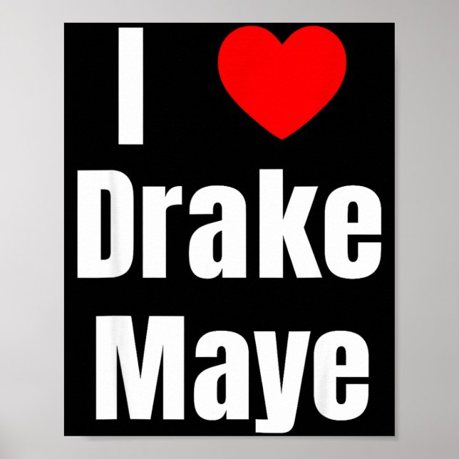 Póster I Love Maye Qb Football Fan  (Frente)
