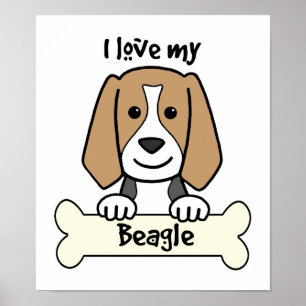 Póster I Love My Beagle
