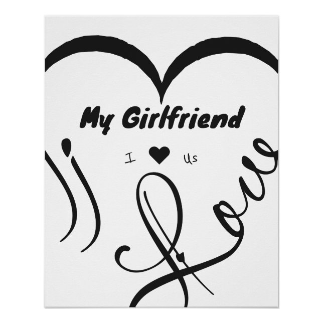 Póster I Love My Girlfriend - I ♥ Us (Anverso)