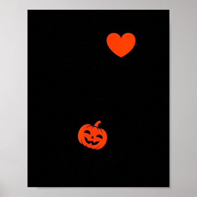 Póster I Love My Little Pumpkin Halloween Pregnancy Revea (Frente)