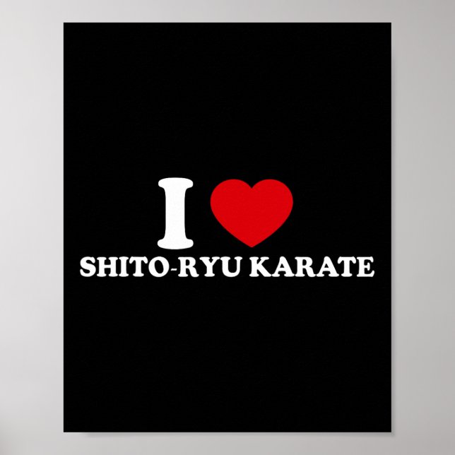 Póster I Love O-ryu Karate  (Frente)