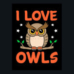 Póster I Love Owls<br><div class="desc">I Love Owls</div>