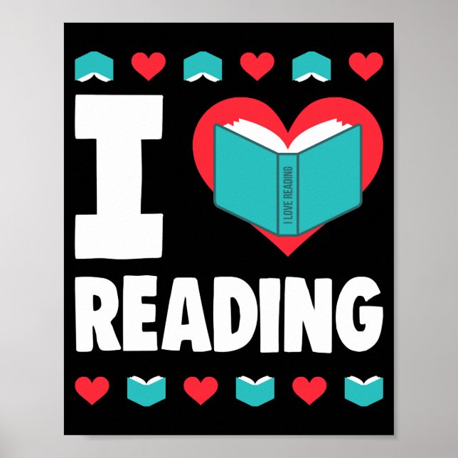 Póster I Love Reading (Frente)