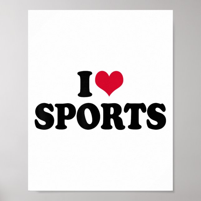Póster I Love Srts Fitness Motivation  (Frente)