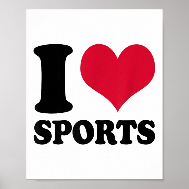 Póster I Love Srts Fitness Motivation  (Frente)