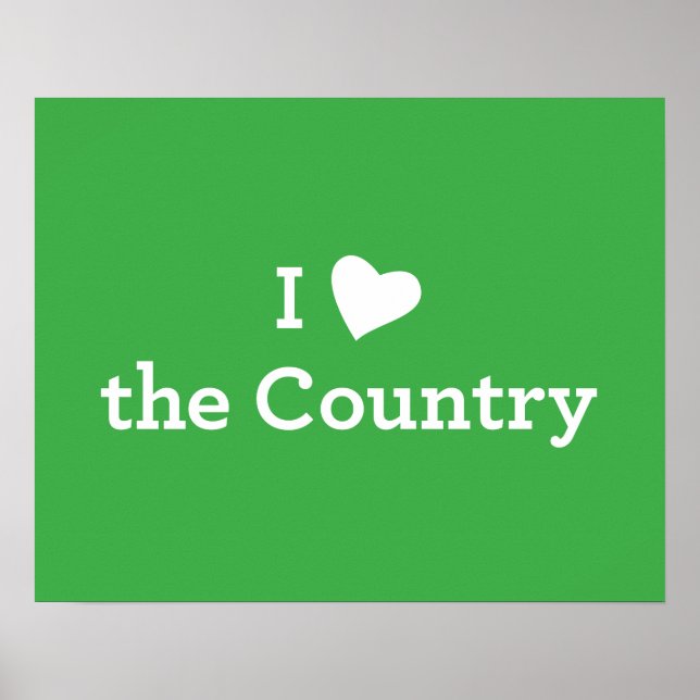 Póster I Love the Country (Frente)