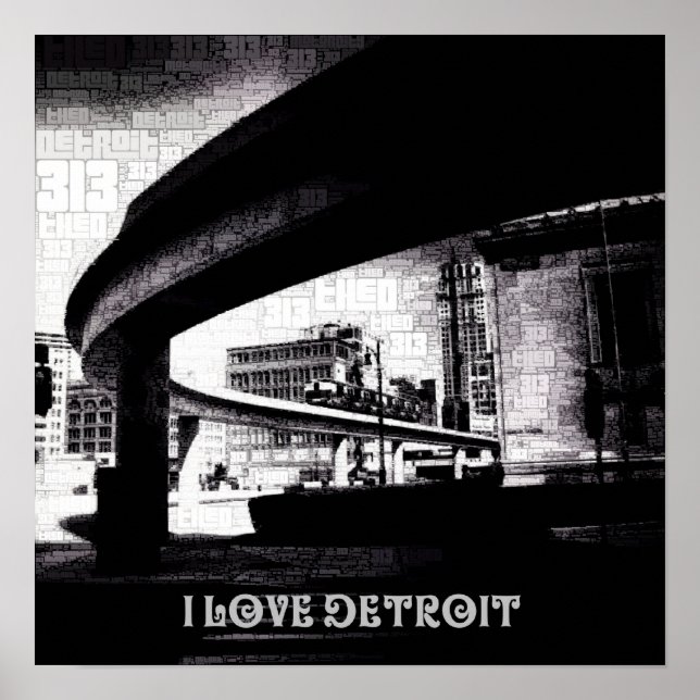 Póster I love the D - People Mover & City (Frente)