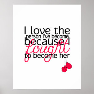 Póster I Love the Person I've Become Poster - Pink