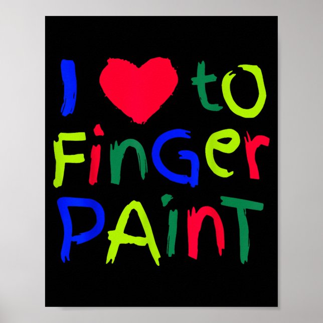 Póster I Love To Finger Paint Matching I'm Paint Couple V (Frente)