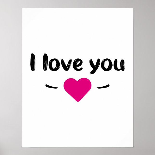 Póster I love you (Frente)