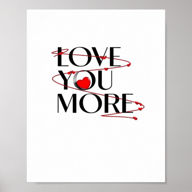 Póster I Love You I Love You More Joyful Heartfelt Style  (Frente)