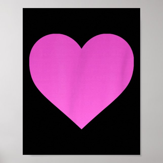 Póster I Love You Nk Purple Heart Valentine's Day Emotico (Frente)