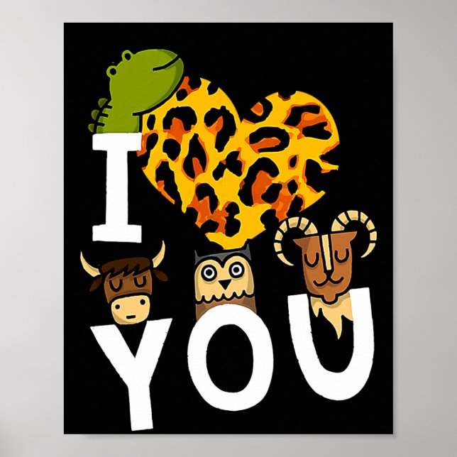 Póster I Love You Valentines Day Romance For  (Frente)