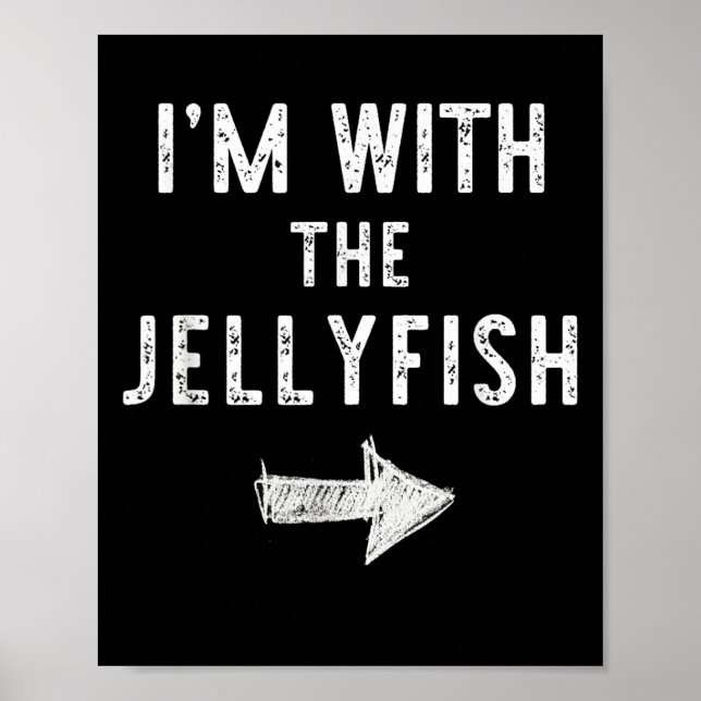 Póster I’m With The Jellyfish Halloween Couple Costume Je (Frente)