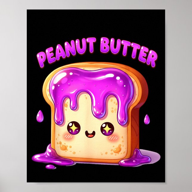 Póster I’m With The Peanut Butter Funny Matching Couple C (Frente)