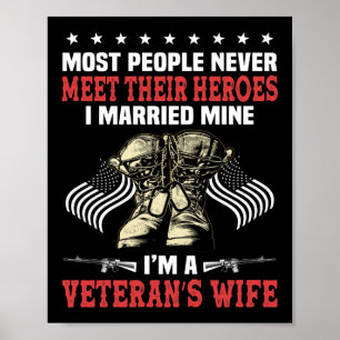 Póster I Married Mine I'm A Veteran's Wife