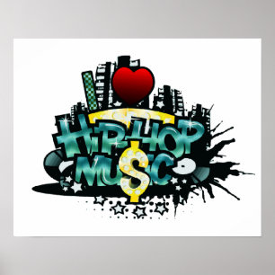 Póster I música de Hip Hop del corazón