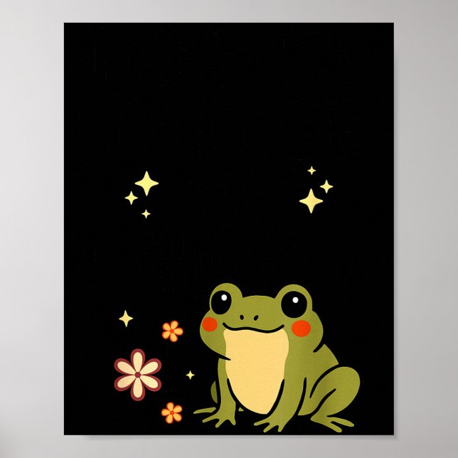Póster I Refuse To Lose My Whimsy – Cute Frog Quote Funny (Frente)