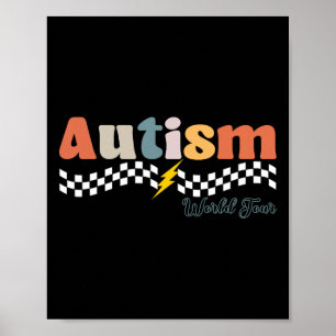 Póster I Rock the Spectrum Autism World Tour Autism Aware