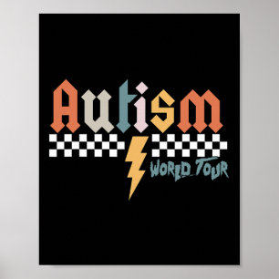Póster I Rock the Spectrum Autism World Tour Autism Aware