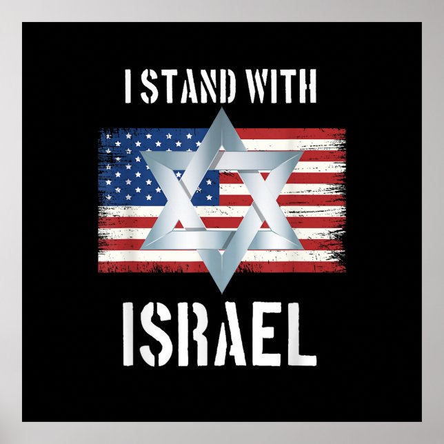 Póster i stand with israel (Frente)