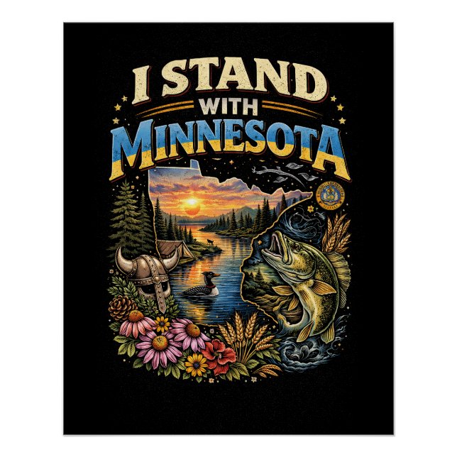 Póster I Stand With Minnesota (Anverso)