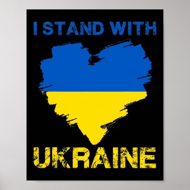 Póster I Stand With Ukraine Ukrainian Pride 5  (Frente)