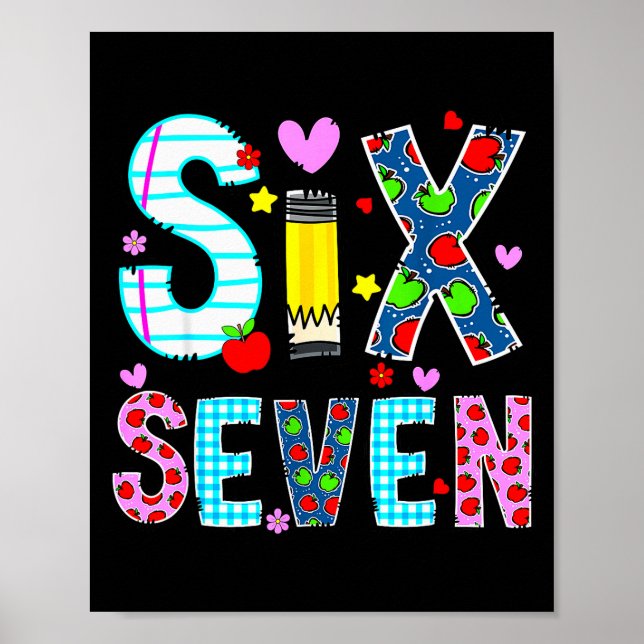 Póster I Survived 67 Days Of School Funny Meme Teacher St (Frente)