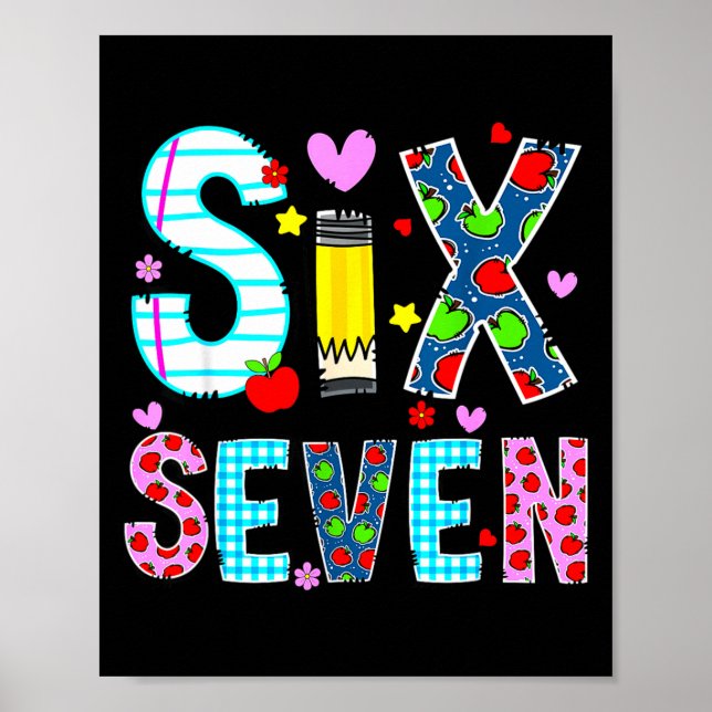 Póster I Survived 67 Days Of School Funny Meme Teacher St (Frente)