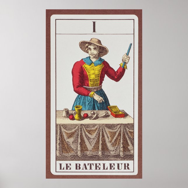 Póster I The Magician, seven tarot cards (Frente)