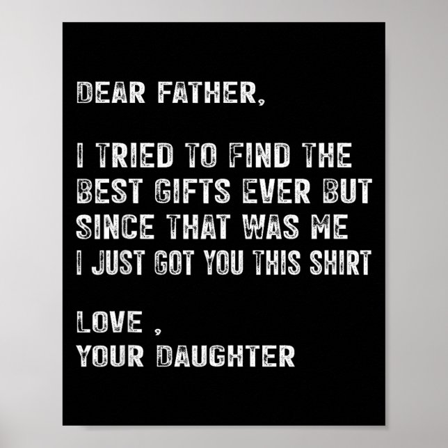 Póster I Tried To Find The Funny Father Fathers Day Mens  (Frente)