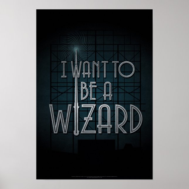Póster I Want To Be A Wizard (Frente)