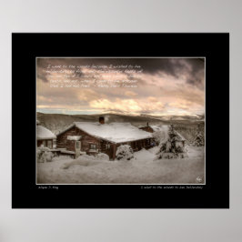 Póster I Went to the Woods, Thoreau Poster